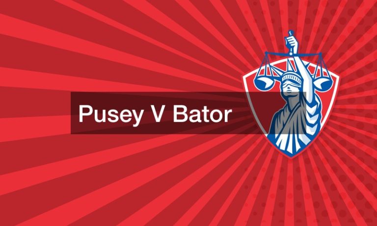 Pusey V Bator