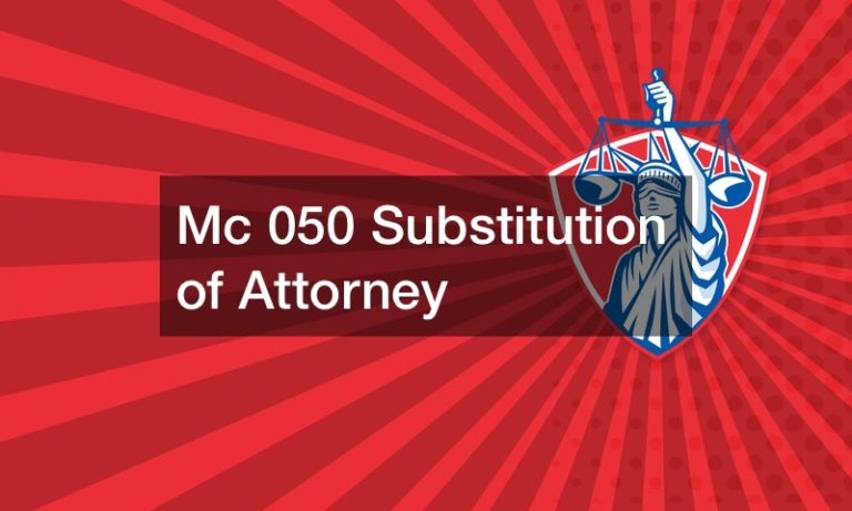 Mc 050 Substitution of Attorney