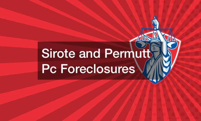 Sirote and Permutt Pc Foreclosures