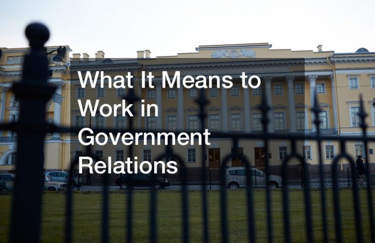 What It Means to Work in Government Relations