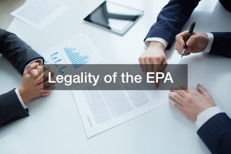 Legality of the EPA